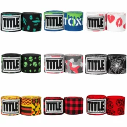 TITLE Boxing Print Hand Wraps 180"