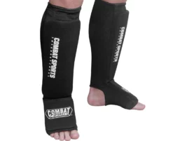 Combat Sports Washable MMA Elastic Cloth Shin & Instep Padded Guards