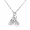 TITLE Boxing Silver Gloves Necklace